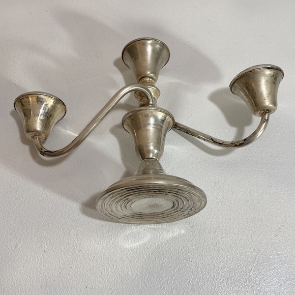 Frank M Whiting Sterling Silver 3 Arm Candelabra Vintage #280 Weighted - Picture 5 of 12